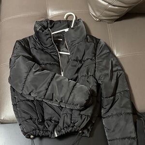 Fashion Nova Classic Black Puffer Jacket